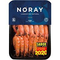 Langostino NORAY- Ultra FRESCO y Nunca Congelado- COCIDO- 40-60 Piezas por Kilo - Bandeja 1kg